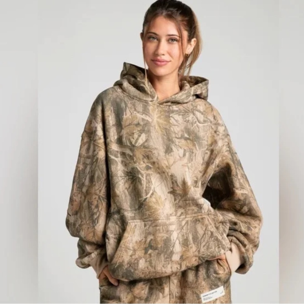 Comfrt Unisex Camo Camouflage Nature Hoodie Sweatshirt Size XL